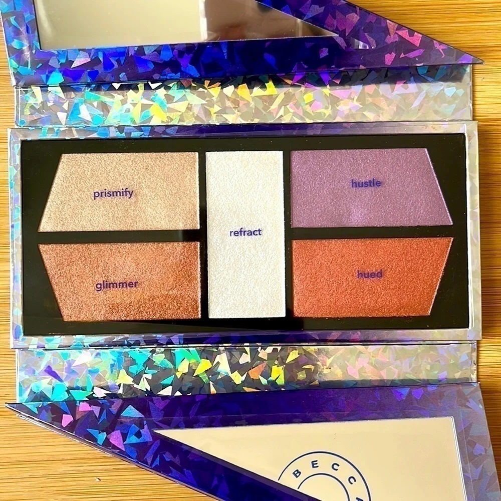 Brand New BECCA X Barbie Ferreira Prismatica Face & Eye Palette Highlight Blush